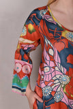 Hidrea. Silk dress with pockets and wide sleeves. 100% silk Habotai "Jugend"