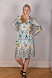 Hennie. Shirt-dress in 100% Habotai silk. Long sleeves