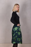 Monadou, Silk skirt in two layers, reversible (