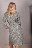 Tennie. Shirt-dress in 100 % Tussah Silk. "Kalablack"