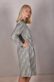 Tennie. Shirt-dress in 100 % Tussah Silk. "Kalablack"