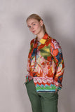 Tamie-Habotai. Classic shirt in  100% silk 