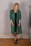 Tennie. Shirt-dress in 100 % Tussah Silk. "Sea-green"