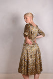 Jane. Stretch Silk midi-length dress with pockets (Tasket)