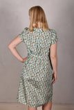Shennie. Short sleeve shirt-dress in 100% silk Habotai "Nuponais"