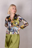 Bifty. Fitted Blouse/jacket in stretch crepe silk (Val-de-Nulle)