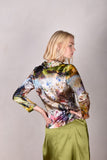 Bifty. Fitted Blouse/jacket in stretch crepe silk (Val-de-Nulle)