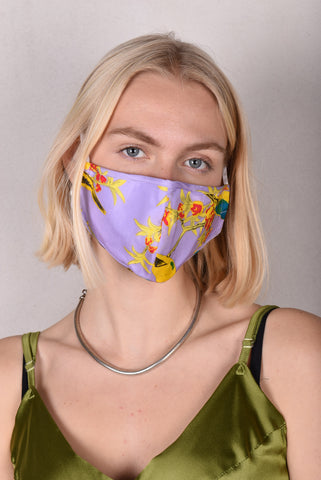 Mundbind i Silke - silkemaske til dækning af næse og mund (Libird)