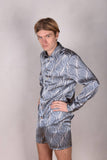 Man-Shirt. Shirt in Stretch Silk (95%silk/5%elastan) Print 