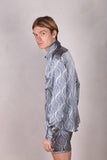 Man-Shirt. Shirt in Stretch Silk (95%silk/5%elastan) Print 