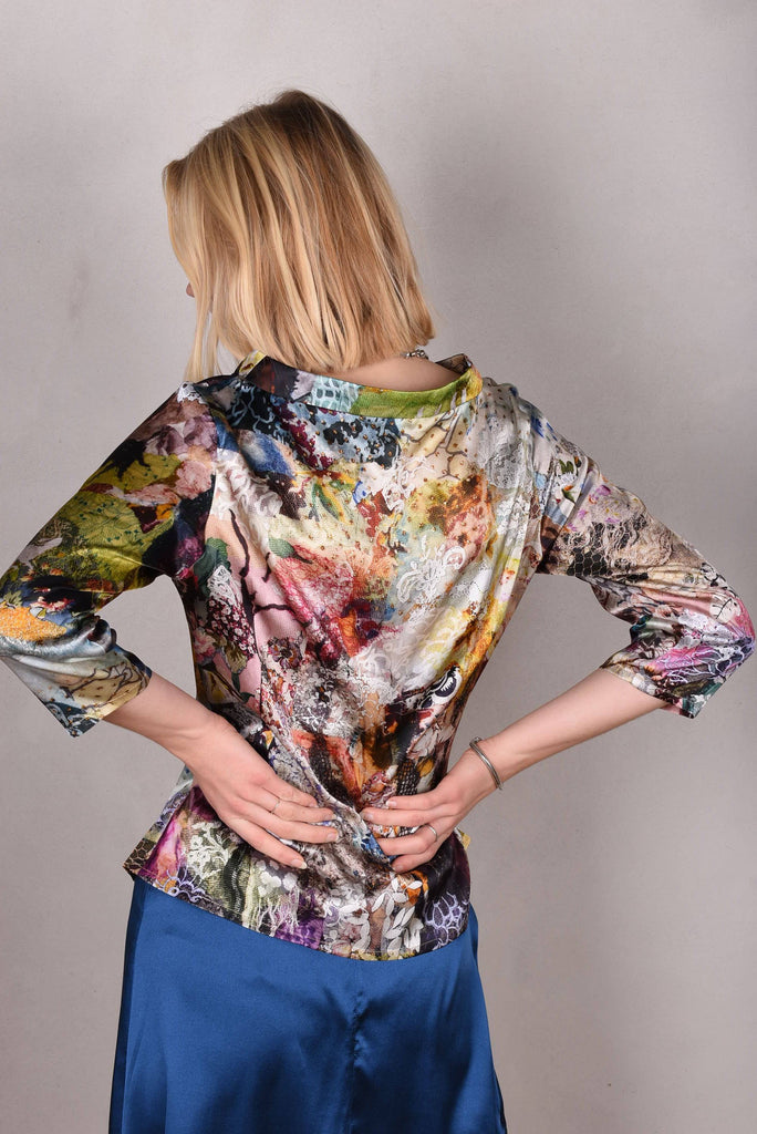 Audrey. Silk stretch top, classic style. (Val-de-Nulle) - Tone Barker Silk