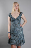 Marguerit - reversible silk dress print "Starfish/Pencil"