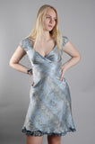 Marguerit - reversible silk dress print "Starfish/Pencil"