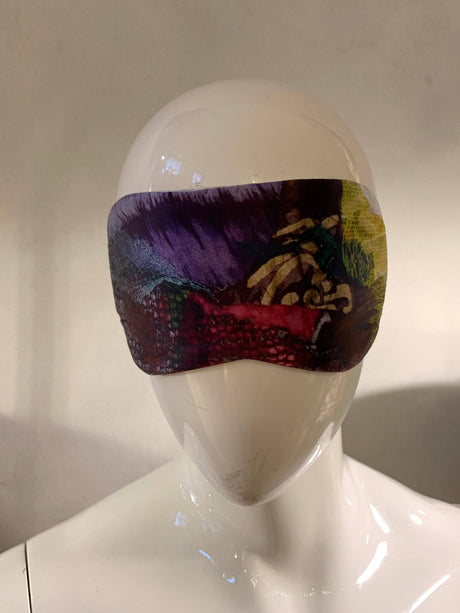 Sleeping mask in pure silk. Print "Val-de-Nulle" - Tone Barker Silk