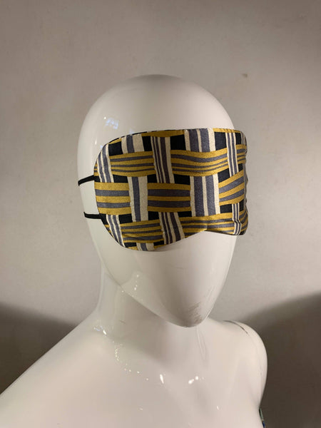 Sleeping mask in pure silk. Print "Tasket"