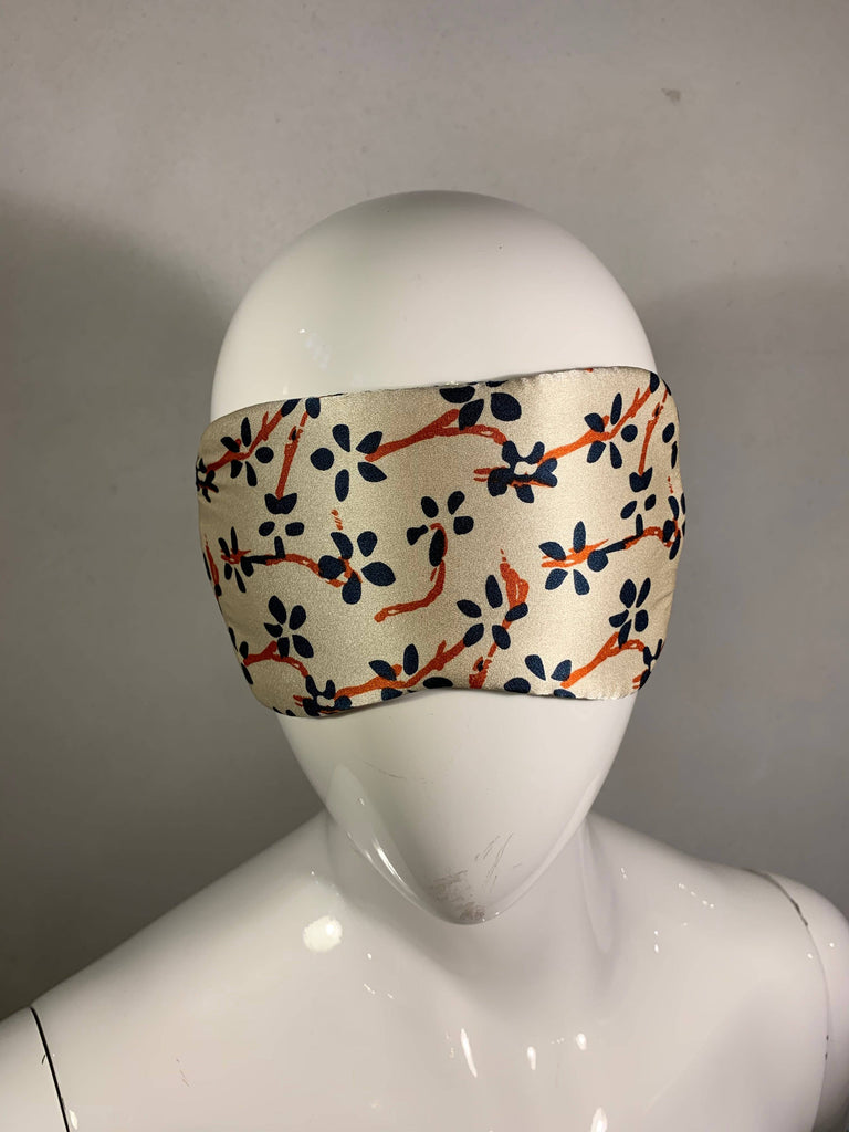 Sleeping mask in pure silk. Print "Japonais" - Tone Barker Silk