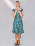 Marguerit - reversible silk dress print "Capri/Props"